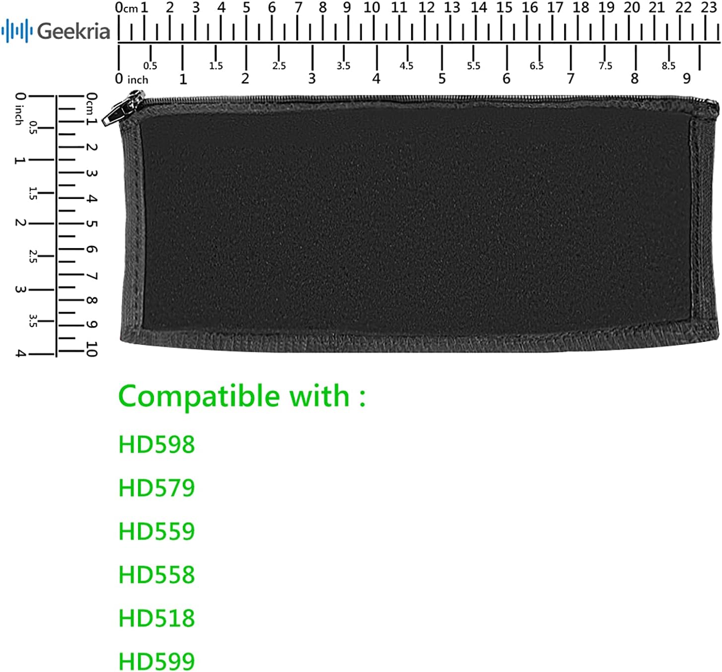 Geekria Flex Fabric Headband Cover Compatible with Sennheiser HD598, HD579, HD559, HD558 Headphones, Replacement Repair Part - Image 4
