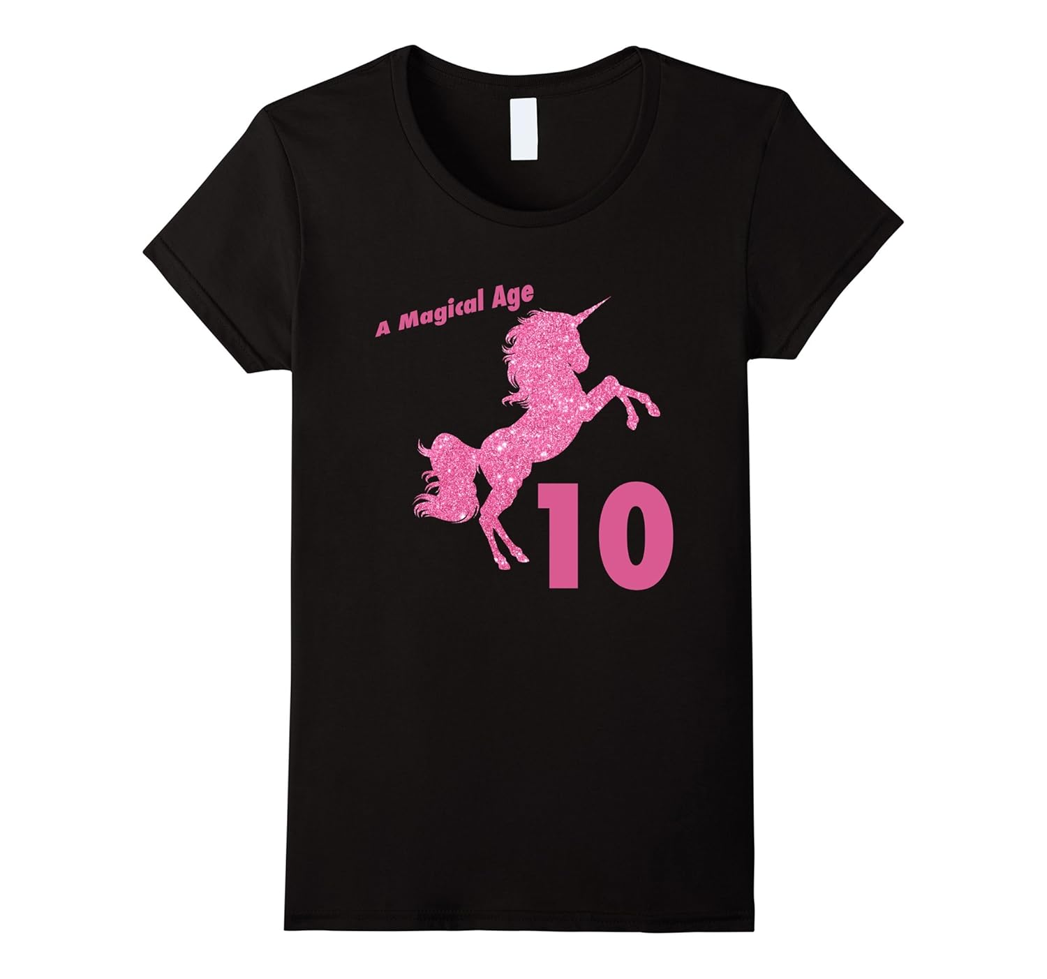 Kids 10th Birthday Unicorn Gift TShirt for 10 Yr Old Girls