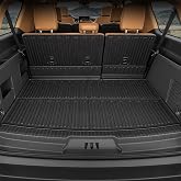 GALVAGNITE Cargo Mat for 2018-2024 Ford Expedition Max 7/8-Seat Accessories | Compatible with Lincoln Navigator L, Full-Coverage Cargo &amp; Backrest Protection, Odorless TPE, All-Weather Protection