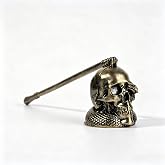 We Moment Candle Snuffer, Candle Snuffer Extinguisher with Long Handle,Retro Style Wick Flame Snuffer for Putting Out Candle Flame Safely,Skull Candle Snuffers Accessory for Candle Lovers