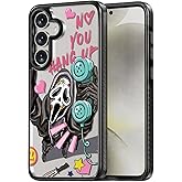 Rosarnnah Compatible for Samsung Galaxy S25 Plus Case Cute Aesthetic - Durable Shockproof 6.6 ft Drop Impact Phone Case Cover with Funny Fashion Skeleton Design 6.7" Black