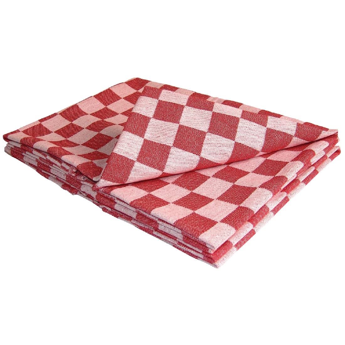 Vogue Chef Tea Towel Red - 660x660mm 26x26" — image 1