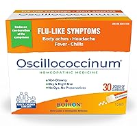 Boiron Oscillococcinum 30 doses Homeopathic Medicine for Flu-like Symptoms; Reduces the duration of flu-like symptoms such as