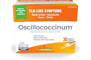 Boiron Oscillococcinum 30 doses Homeopathic Medicine for Flu-like Symptoms; Reduces the duration of flu-like symptoms such as