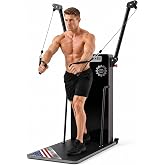 Efficraft Ski Machine &amp; Multi-Functional Cable Trainer for Home Gym | 3D Adjustable Mechanical Dual Arms for Full-Body Strength, Pull &amp; Stretch. Non-Electric &amp; Compact.