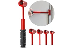 TOFCBYE Upgraded Hinge Gap Adjustment Wrench Set, Heavy Door Hinge Adjustment Tool, 4 PCS Hinge Gap Adjusting Wrench, Multi-Size Precision Tool Kit for Door and Cabinet Alignment