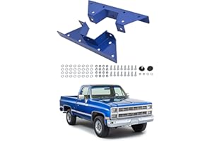 BALOCEO Rear C Notch Kit Compatible with 1973-1987 Chevy & GMC C10 C20 C30 R20 R30 C2500 C3500 R2500 R3500 Bolt-on Powder Coated (Blue)