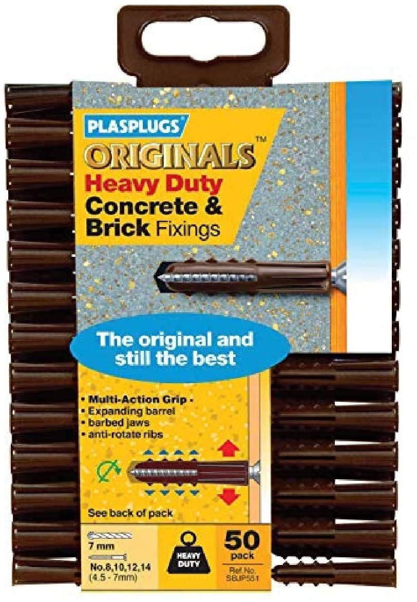 Plasplug 2 X SBJP551 Heavy-Duty Multifix Fixings PLASBJP551