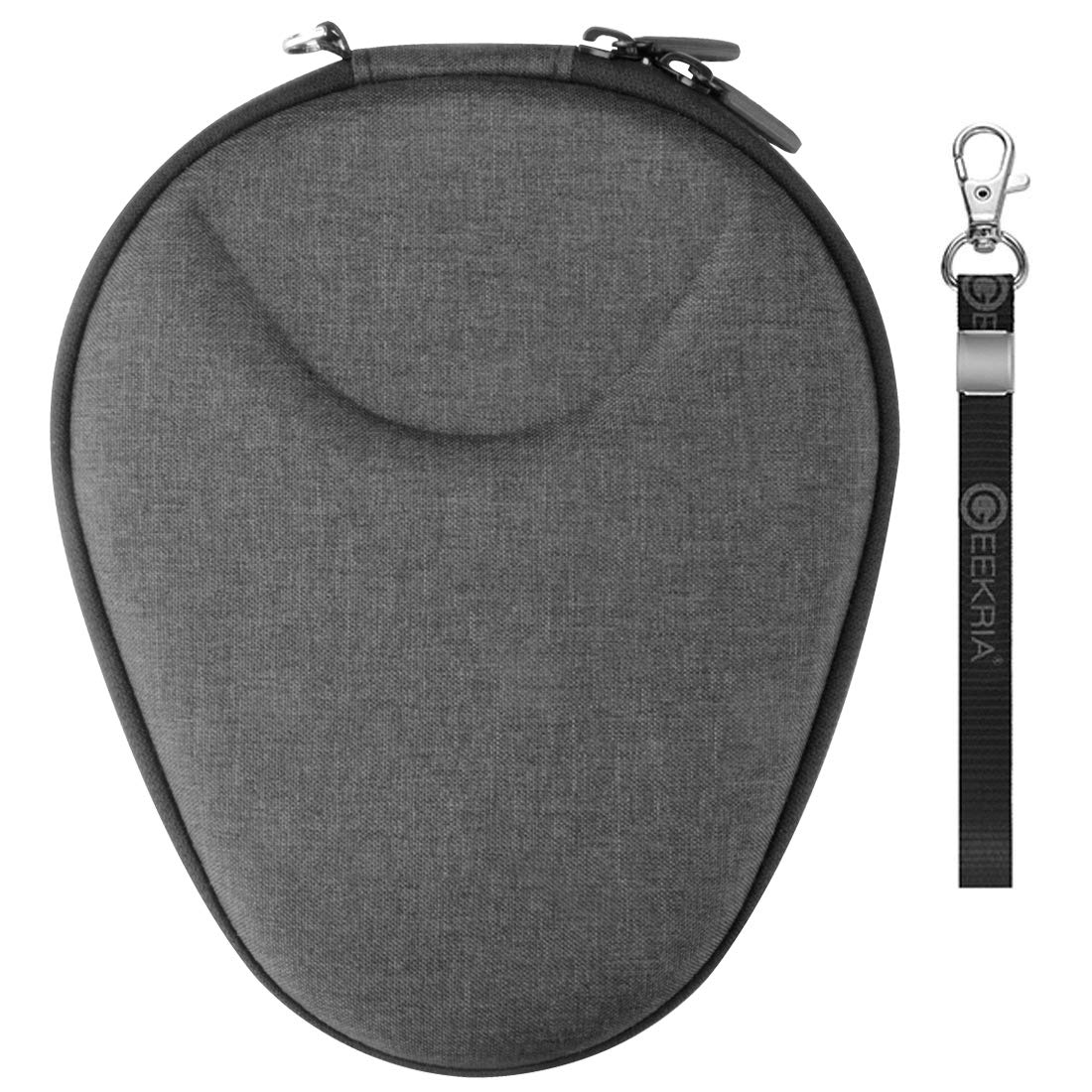 Geekria Shield Case Compatible with LG Tone Infinim, Bose QuietControl QC30, Sony WI-C600N and More, Replacement Protective Hard Shell Travel Carrying Bag with Cable Storage (Dark Grey)