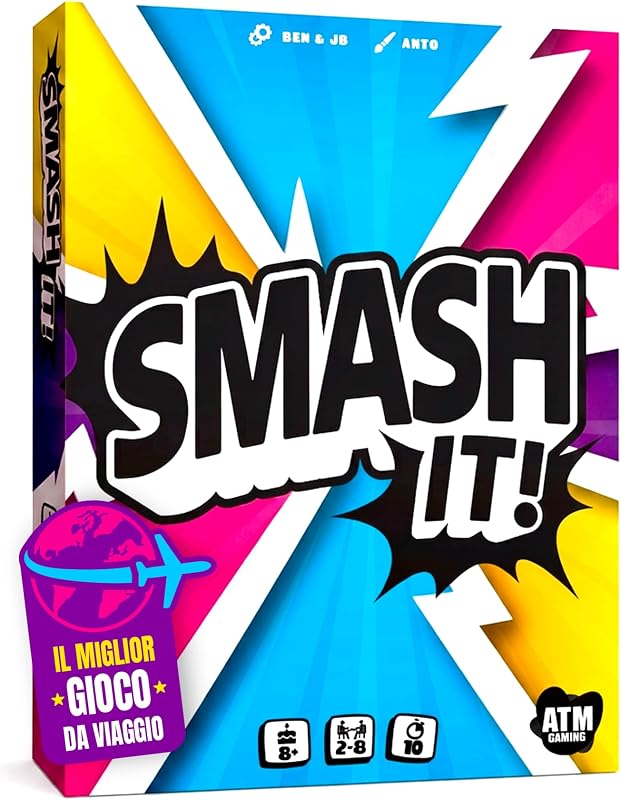 Smash It – Gioco da Tavolo per Famiglia e Amici – Gioco di Carte di rapidità e Divertimento – da 2 a 8 Giocatori – Partite da 10 Minuti – Idea Regalo - Il Gioco da Viaggio Ideale