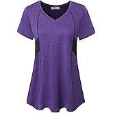 AxByCzD Womens Short Sleeve Tops Workout Athletic Sports Yoga Shirts