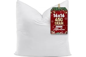 Utopia Bedding Decorative Throw Pillow Insert (16 x 16 Inches, White) – Set of 1, Ideal for Sofa, Couch, and Bed