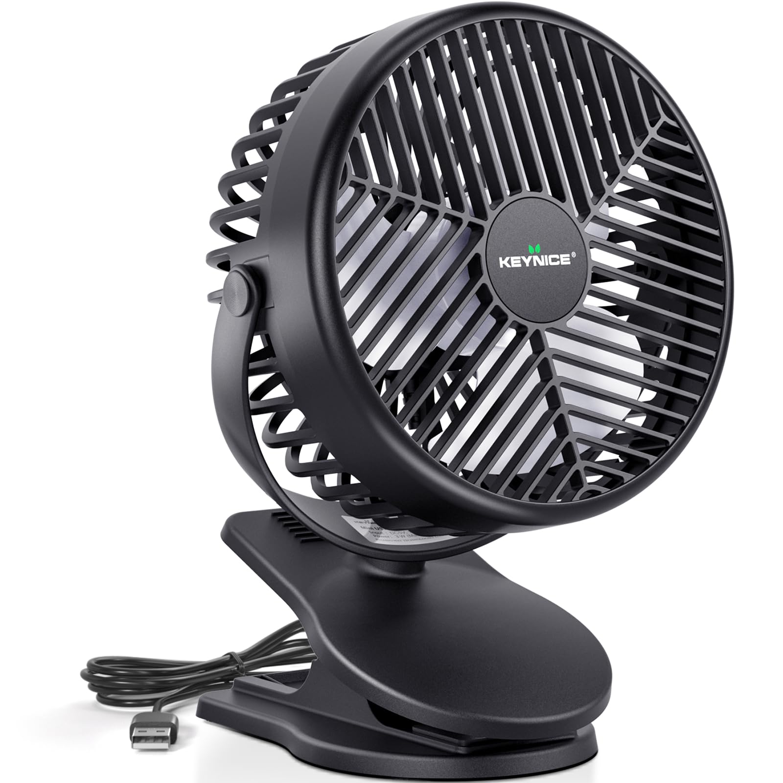 Mua Keynice KN855 USB Fan, Quiet, Small, Desktop Clip, Mini Fan, 3 Air