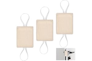 Classicseali 3 Pack Door Silencers for Slamming,Door Latch Cover with Elastic,Premium Doors Slam Silencer Reduction Light Sleepers,Prevent Lock-up,Quiet Doors Silencers for Slamming, Beige