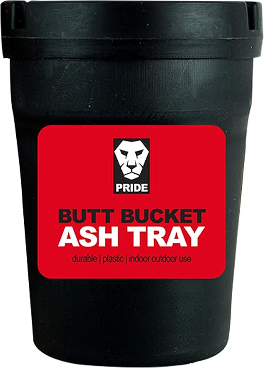 Cigarette Butt Ashtray Bucket Self Extinguishing Bin Tray Ideal for Vehicle or Outdoor Table