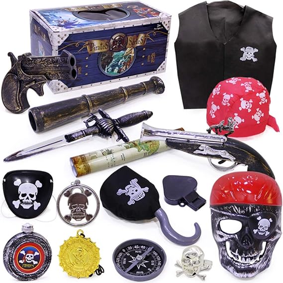 Fashionikon Pirate Theme Costume Accessories Set Halloween Fancy Dress