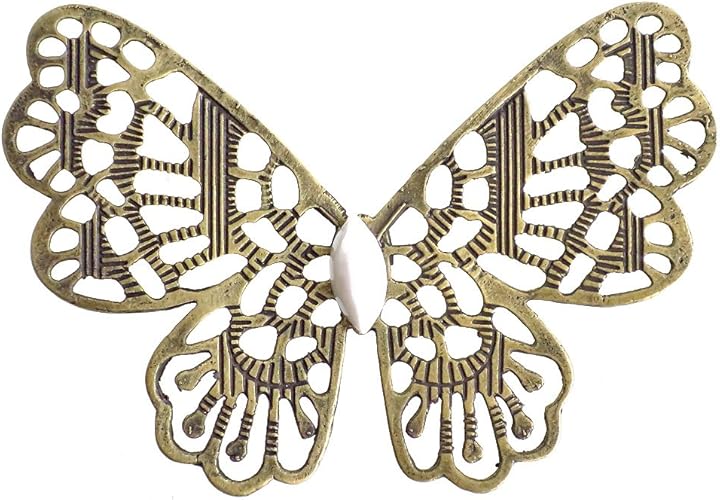 Amazon 蝶 アクセサリーパーツ 蝶 アクセサリーパーツ 縦 6 3 幅 8 7 厚さ 0 5cm チャーム 通販