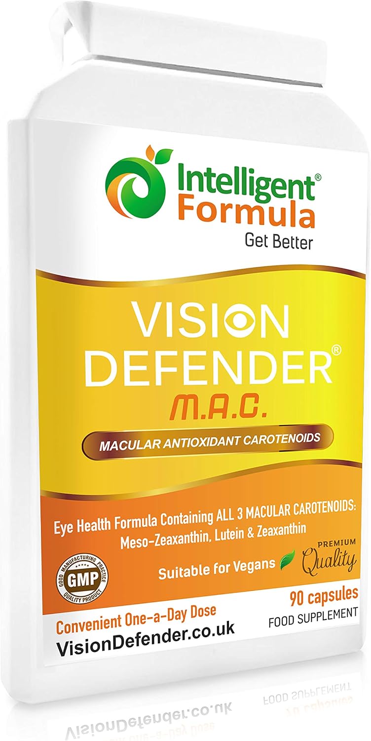 Vision Defender MAC Eye Vitamins Supplement, Triple Carotenoids: Lutein 10mg, Zeaxanthin 2mg & Meso-Zeaxanthin 10mg - Image 3
