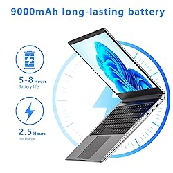 Laptop 16-inch 8GB DDR 256GB SSD Portable Laptop