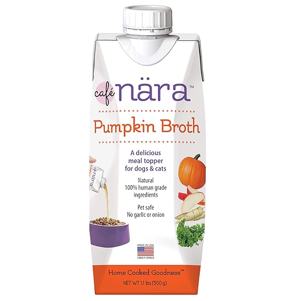 CAFÉ NARA PUMPKIN BROTH MEAL TOPPER FOR DOGS AND CATS – 1.1 LBS.