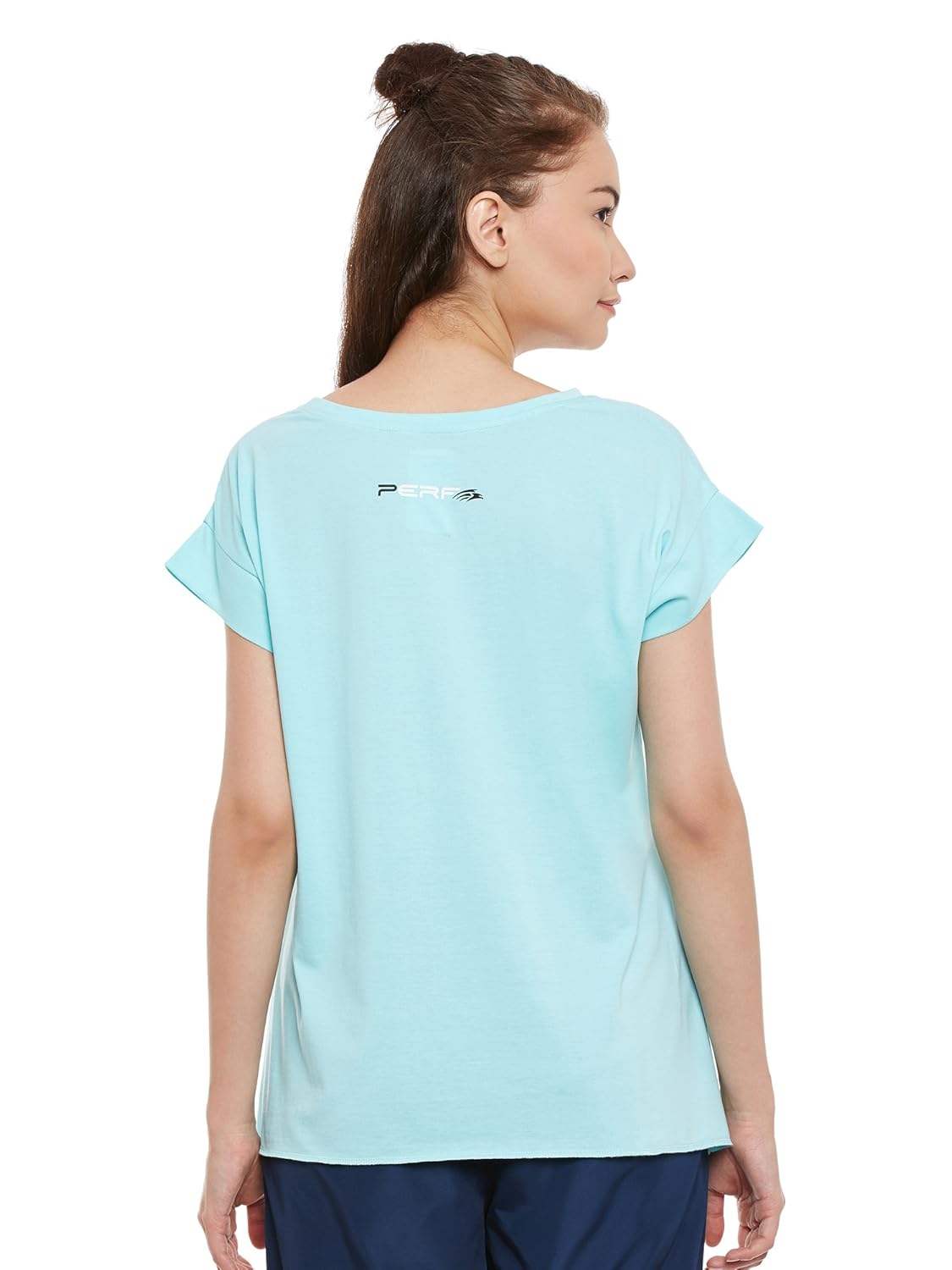 perf rush cotton regular fit yoga nep tshirt for women