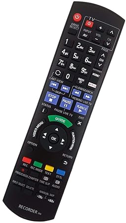 Ersatz Fernbedienung Passend für Panasonic DMR-BST950 | DMR-BST950EG | DMR-BST755EG | DMR-BST850EG | DMR-BST855EG