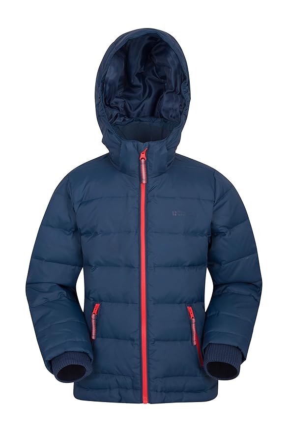 Mountain Warehouse Frost Jugend Daunen-Steppjacke - Wasserfest, atmungsaktiv, Winterjacke, Kinderjacke mit versiegelten Nähte