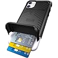Scooch® for iPhone 11 Case with Card Holder, Wingmate Wallet Case with Hidden Card Slot and RFID Protection for 3 Cards, 10-Foot Drop Protection, Black