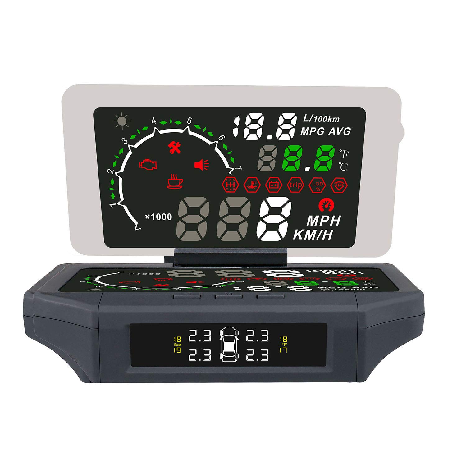 3 自動車obd スマートカーhudホルダー マウントx360モバイルナビゲーションブラケット B07npm6fg2 In 反射フィルム 5 8インチ 1 車のhudヘッドアップディスプレイ 自転車アクセサリー 激安超安値