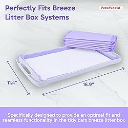 PETSWORLD Fresh Scented Cat Pads Refills for Tidy