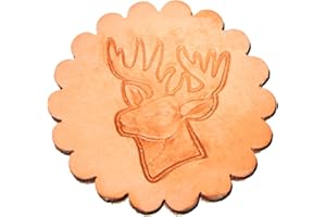 ZELIKOVITZ Deer Head Left Leathercraft 3-D Stamp 88341-01