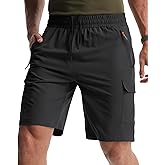 Libin Men's Hiking Cargo Shorts Lightweight Quick Dry Athletic Casual Shorts for Golf Outdoor Active Zipper Pockets