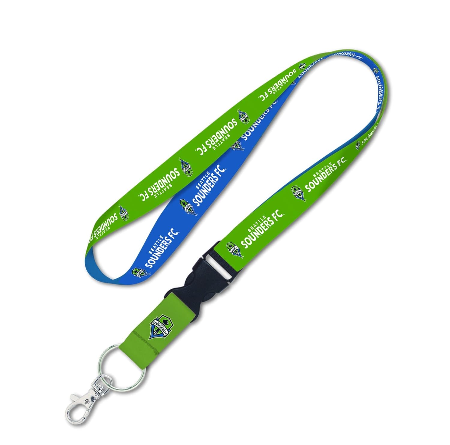 MLS Seattle Sounders Lanyard with Detachable Buckle 1 Inch MLS Seattle Sounders Lanyard with Detachable Buckle 1 Inch