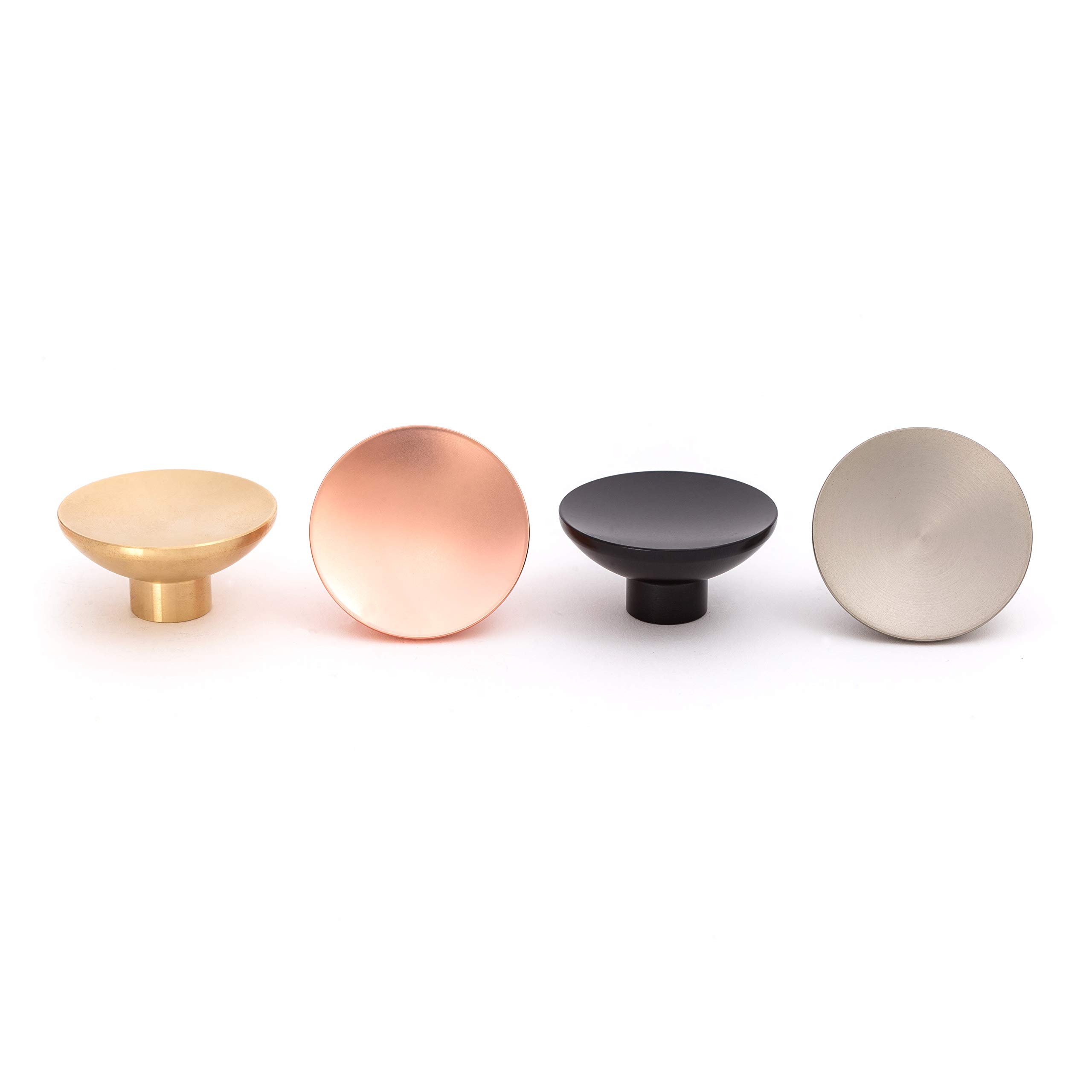 The Hairpin Leg Co. [HLC] Furniture Knobs - Modern Furniture Hardware - Cupboard Cabinet Handles Drawer Pulls [40mm/Matt Black]