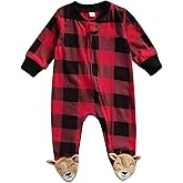 Kuriozud Newborn Baby Girl Boy Footie Romper One Piece Jumpsuit Sleeper Infant Clothes