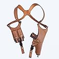 Cardini Leather Premium Shoulder Holsters for Concealed Carry, for Glock 17 Shoulder Holster, for Beretta 92FS Shoulder Holster, for Springfield XD