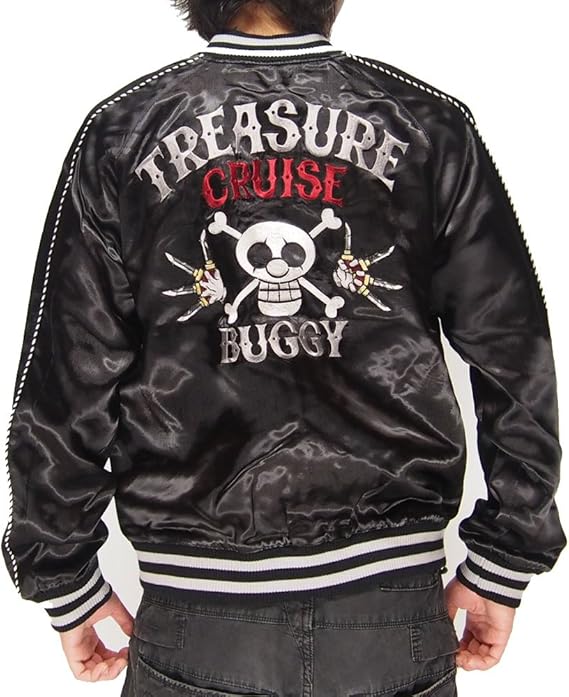 Amazon 海賊ワンピース Onepiece バギー海賊団 海賊旗 スカジャン Opsj 004 コート ジャケット 通販