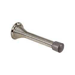Spring Door Stop Wall Protector with Rubber