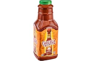 Cholula Chipotle Hot Sauce, 64 fl oz - One 64 Fluid Ounce Bulk Container of Chipotle Pepper Sauce, Made with Chipotle, Arbol and Piquin Peppers, Perfect for Burgers, Wings, Hummus and More