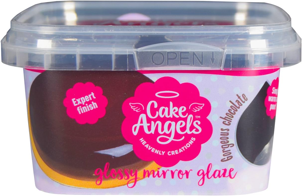 Cake Angels Glossy Mirror Glaze Gorgeous Chocolate Simply Warm & Pour - 6 Pack