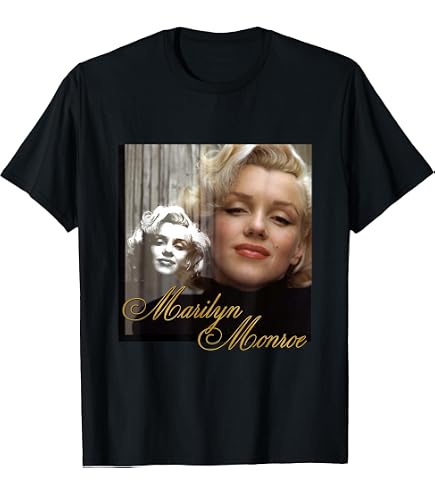 Amazon.com: Marilyn Monroe - Floral Marilyn T-Shirt : Clothing