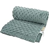 LAT LEE AND TOWN Minky Dot Baby Blanket - Lightweight & Breathable Cotton Receiving Blanket for Newborns, Infants & Toddlers, Machine Washable