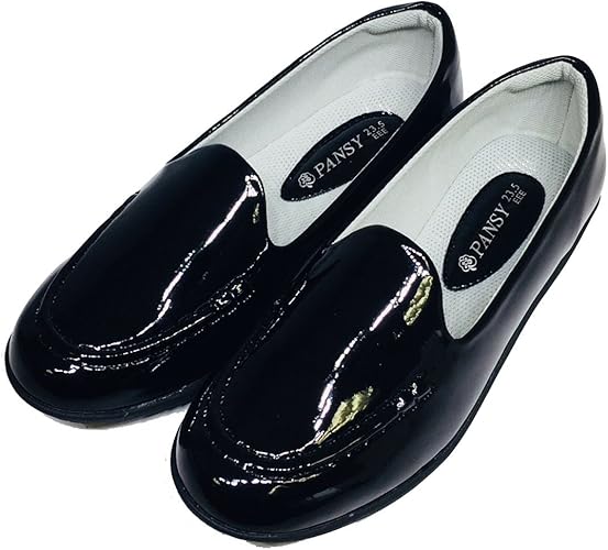 Amazon パンジー レインシューズ 軽量 女性 ローファー レインパンプス レディース 防水 シューズ 雨靴 フラットシューズ ぺたんこ 幅広 3e 軽い 靴 抗菌 レイン靴 梅雨 台風 婦人 黒 ブラック Pansy パンジー レインシューズ