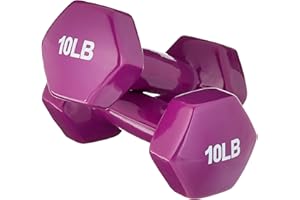 Amazon Basics Vinyl Coated Dumbbell Hand Weights