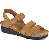 NAOT Kayla Women's Sandals – 3-Strap Support with Backstrap, Cork-Latex Footbed, Arch Support – Comfortable for All-Day Walking Oily Dune Nubuck 11-11.5 N-M US