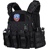 MGFLASHFORCE Tactical Vest Molle Airsoft Vest for Men