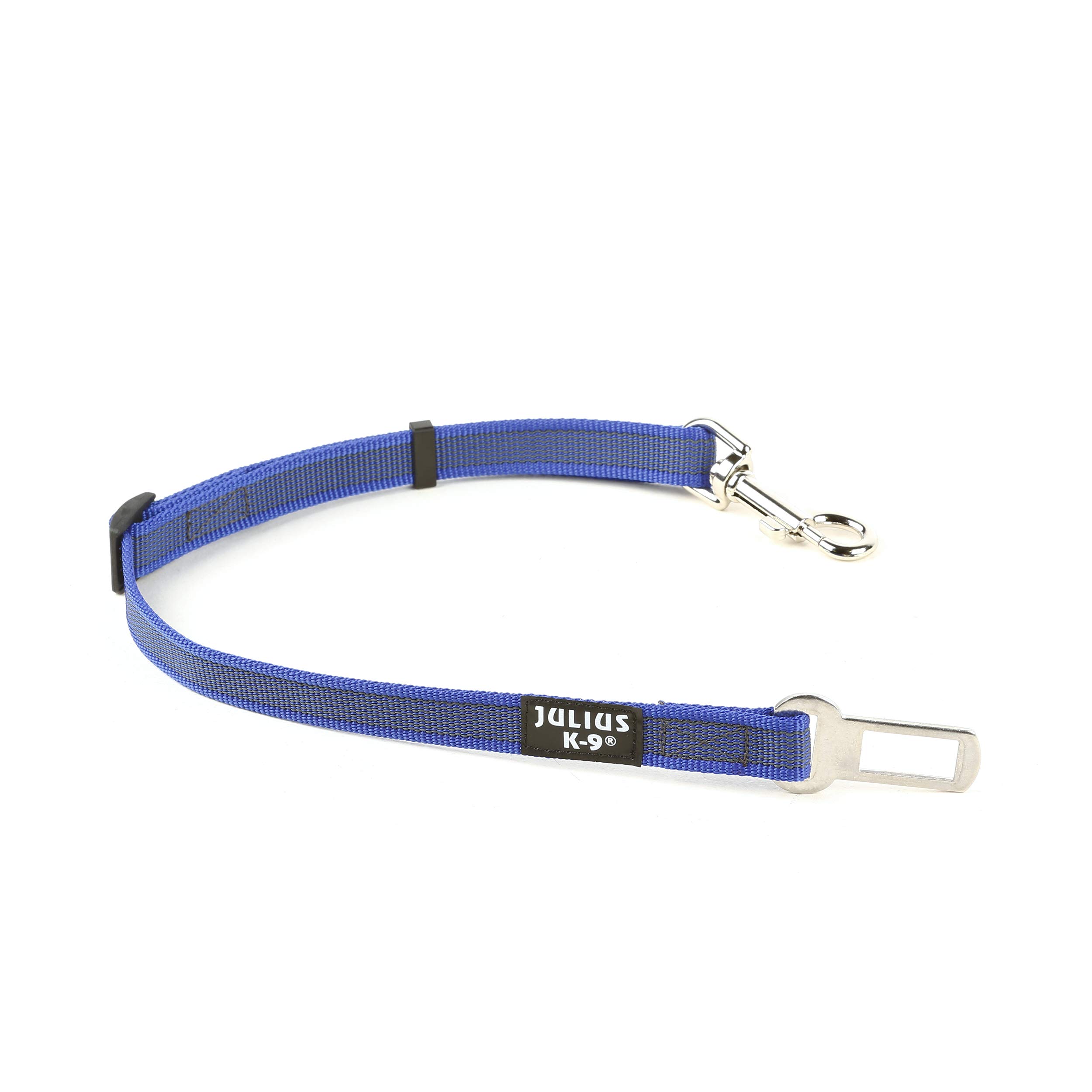 Julius-K9 Seat Belt Connecting For Dogs, Size 2, Blue/Gray