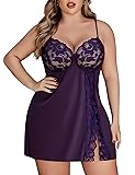 Avidlove Sexy Lingerie For Plus Sized Women Satin