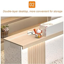 Office Reception Desk with Counter - Sturdy Front