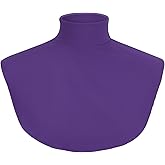 Cutecrop Turtleneck Dickey Extra Large Fake Collar Detachable Dickey Collar Half Mock Turtleneck for Men Women